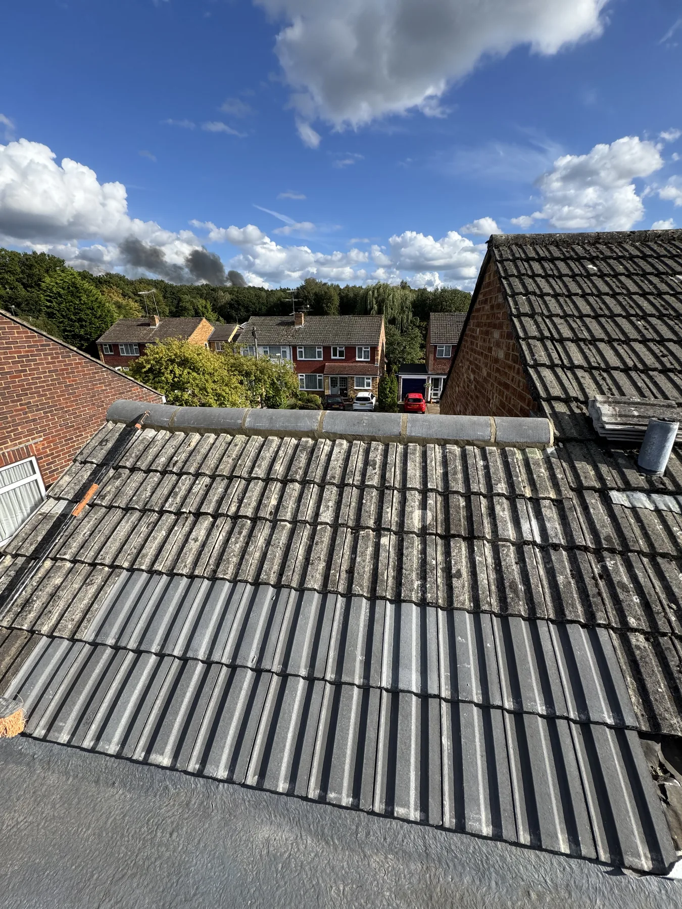 Roof window detail on a Raynes Park roof replacement