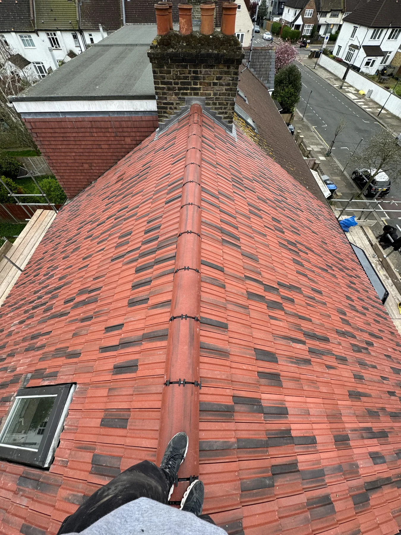 Redland 49 concrete interlocking tile roof replacement in Wembley